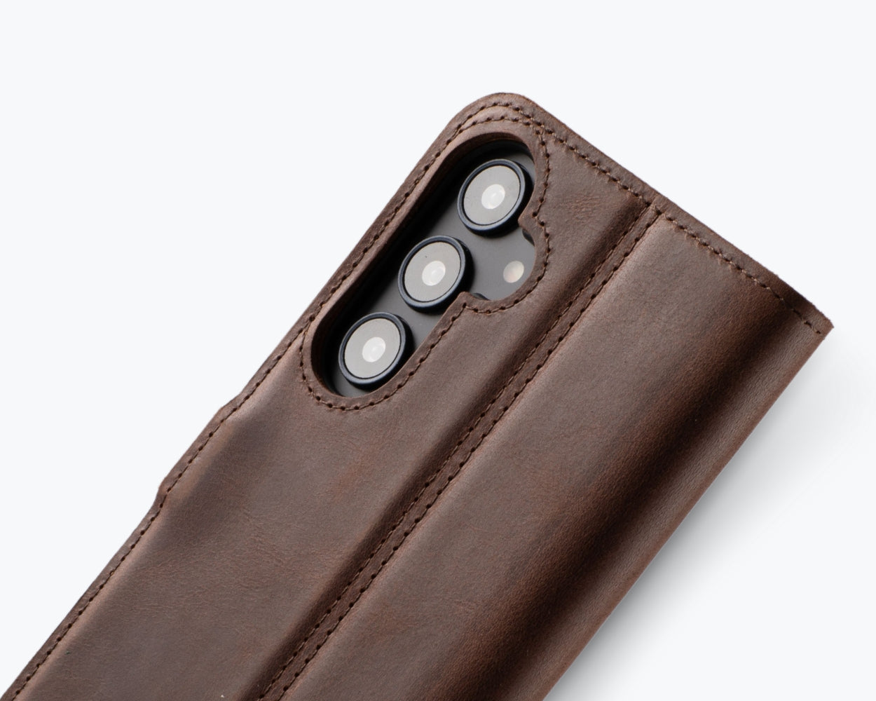 Samsung Galaxy A55 - Vintage Leather Wallet Phone Case