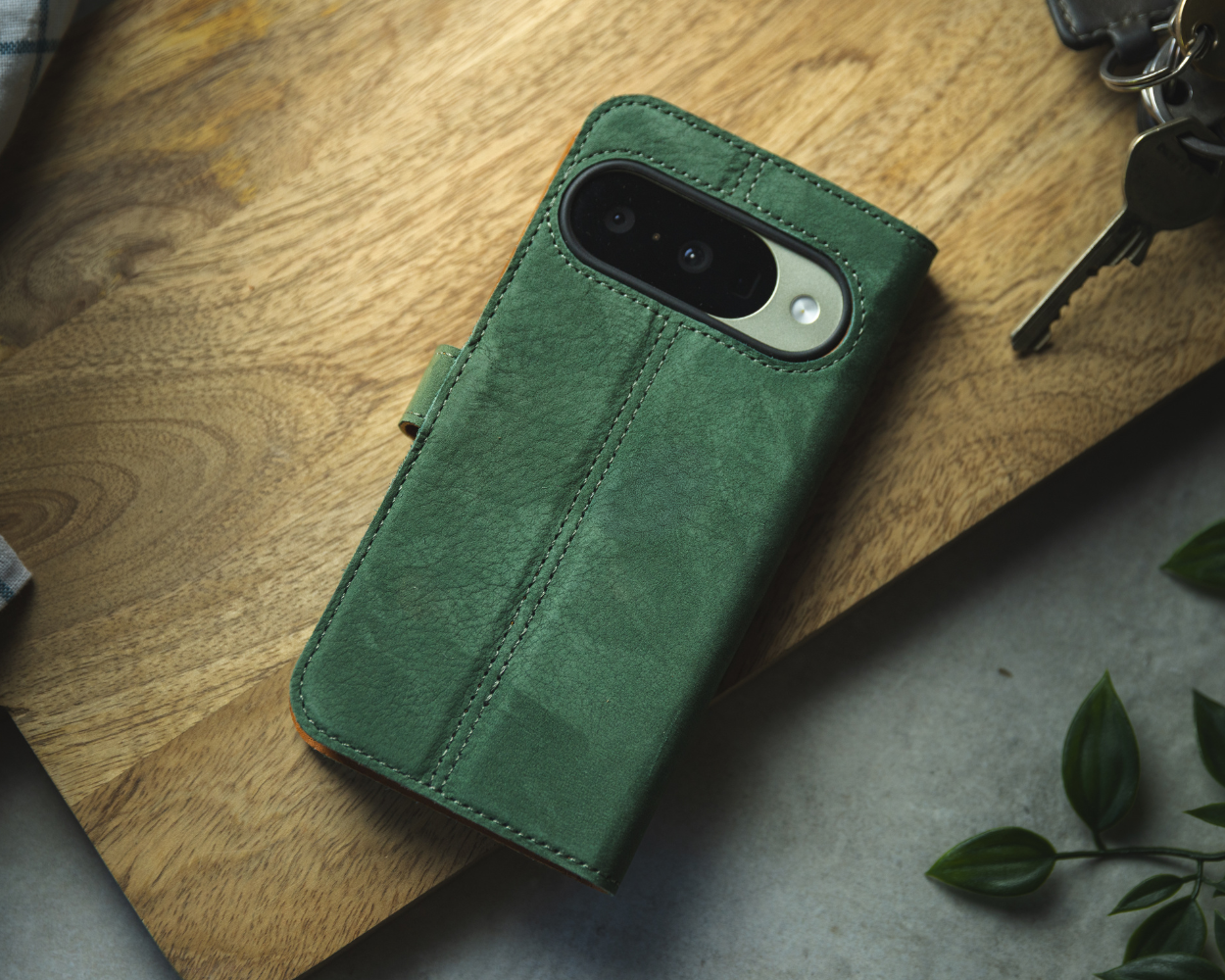 Google Pixel 11 Pro XL - Vintage Leather Wallet Phone Case