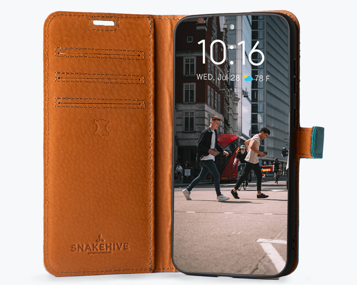 Samsung Galaxy S24 FE - Vintage Leather Wallet Phone Case