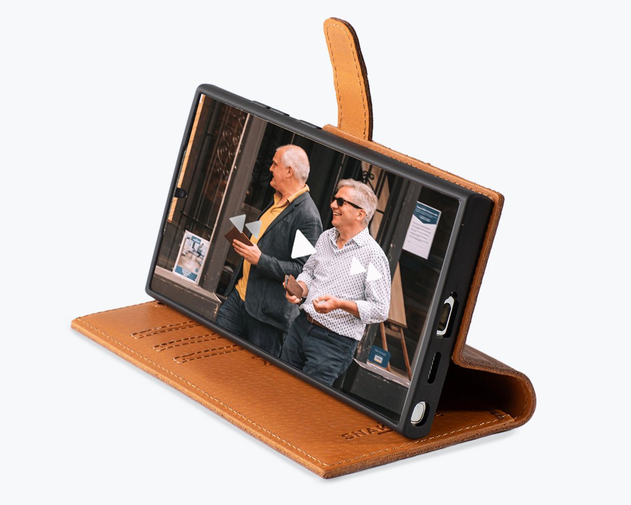 Samsung Galaxy S24 Ultra - Vintage Leather Wallet Phone Case