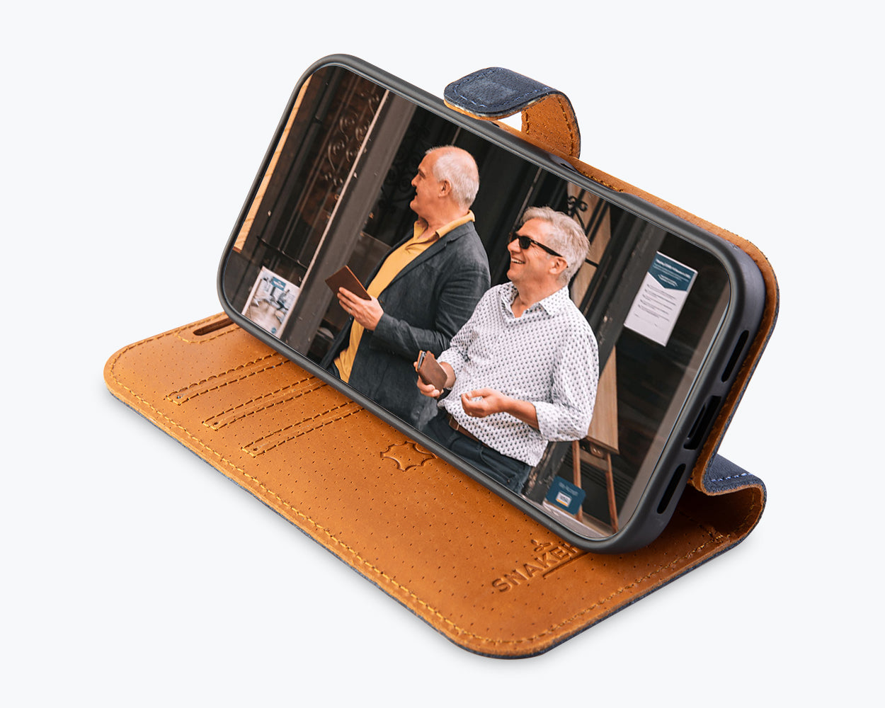 Apple iPhone 17 Pro Max - Vintage Leather Wallet Phone Case