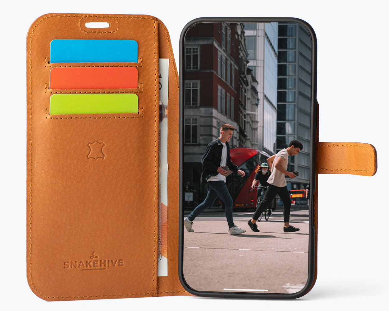 Apple iPhone 17 Pro Max - Vintage Leather Wallet Phone Case