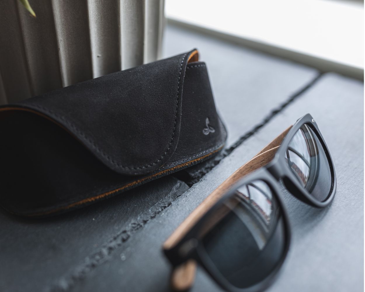 Vintage Leather Glasses Case