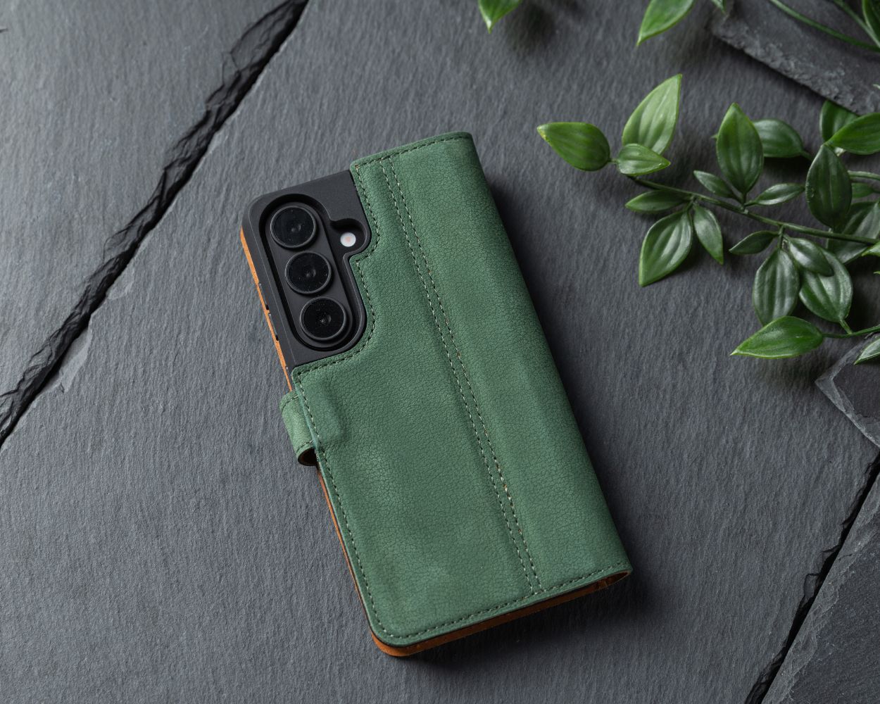 Samsung Galaxy S26 - Vintage Leather Wallet Phone Case