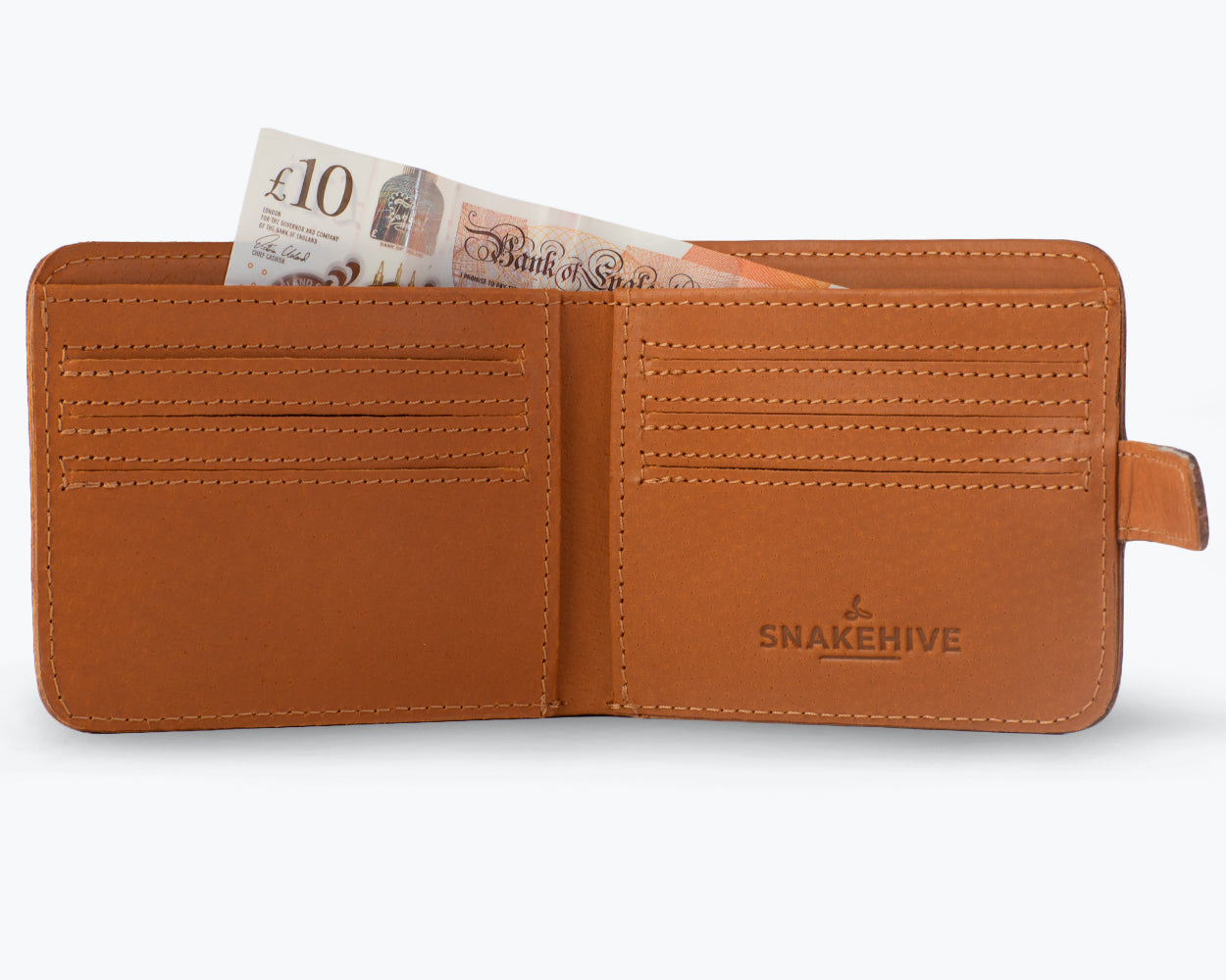 Vintage Leather Money Wallet (With Clasp)