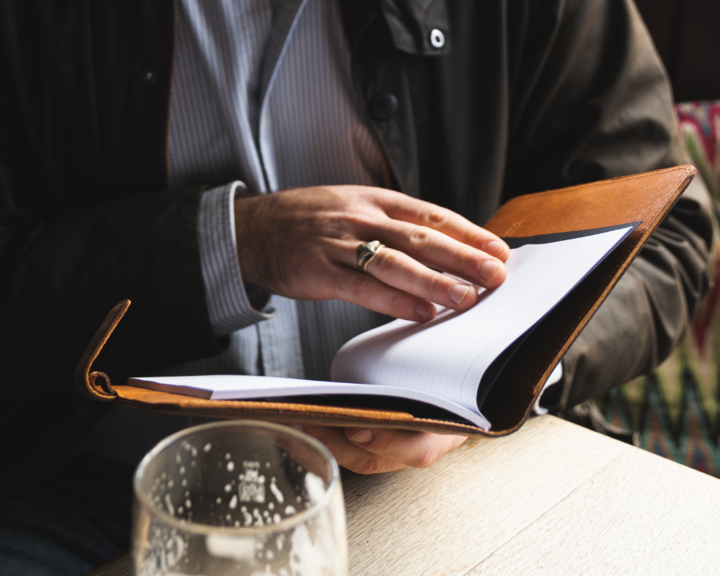 Vintage A5 Leather Notebook Cover