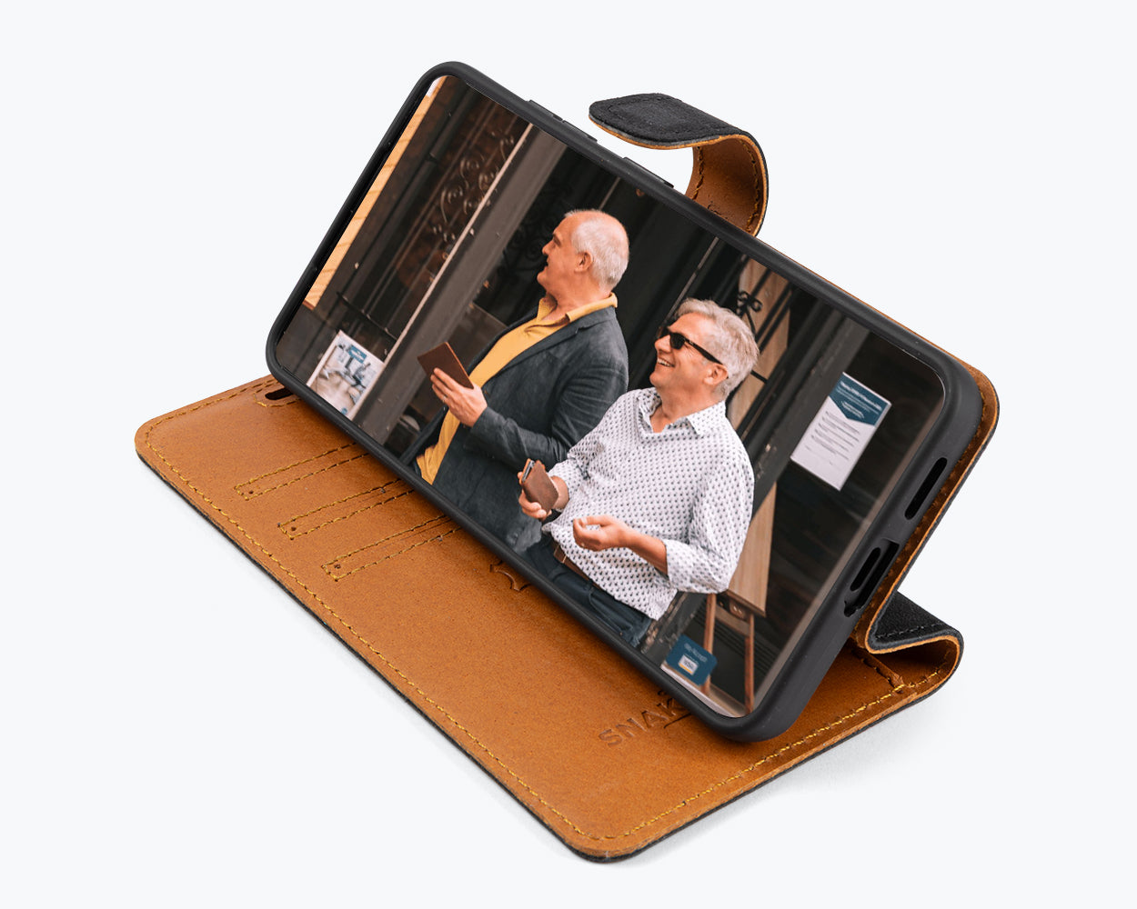 Samsung Galaxy S26 - Vintage Leather Wallet Phone Case