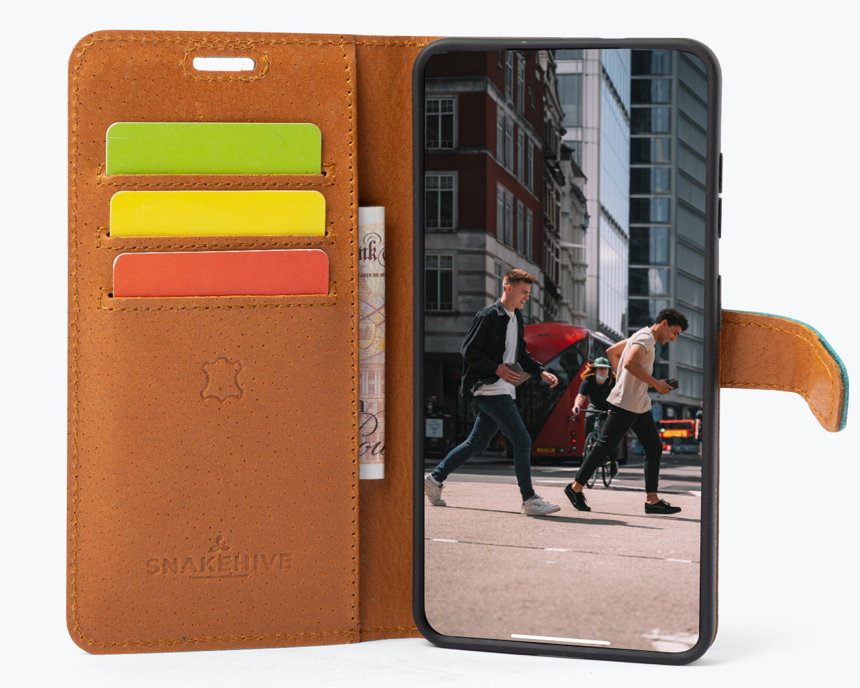 Samsung Galaxy S26 - Vintage Leather Wallet Phone Case