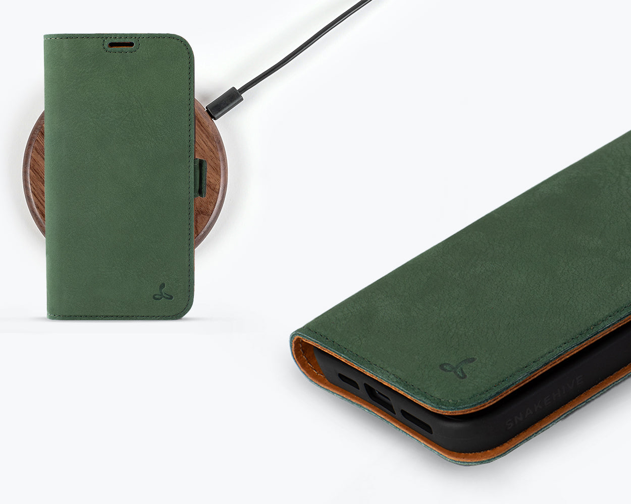 Apple iPhone 15 Plus - Vintage Leather Wallet Phone Case (Side Clasp)