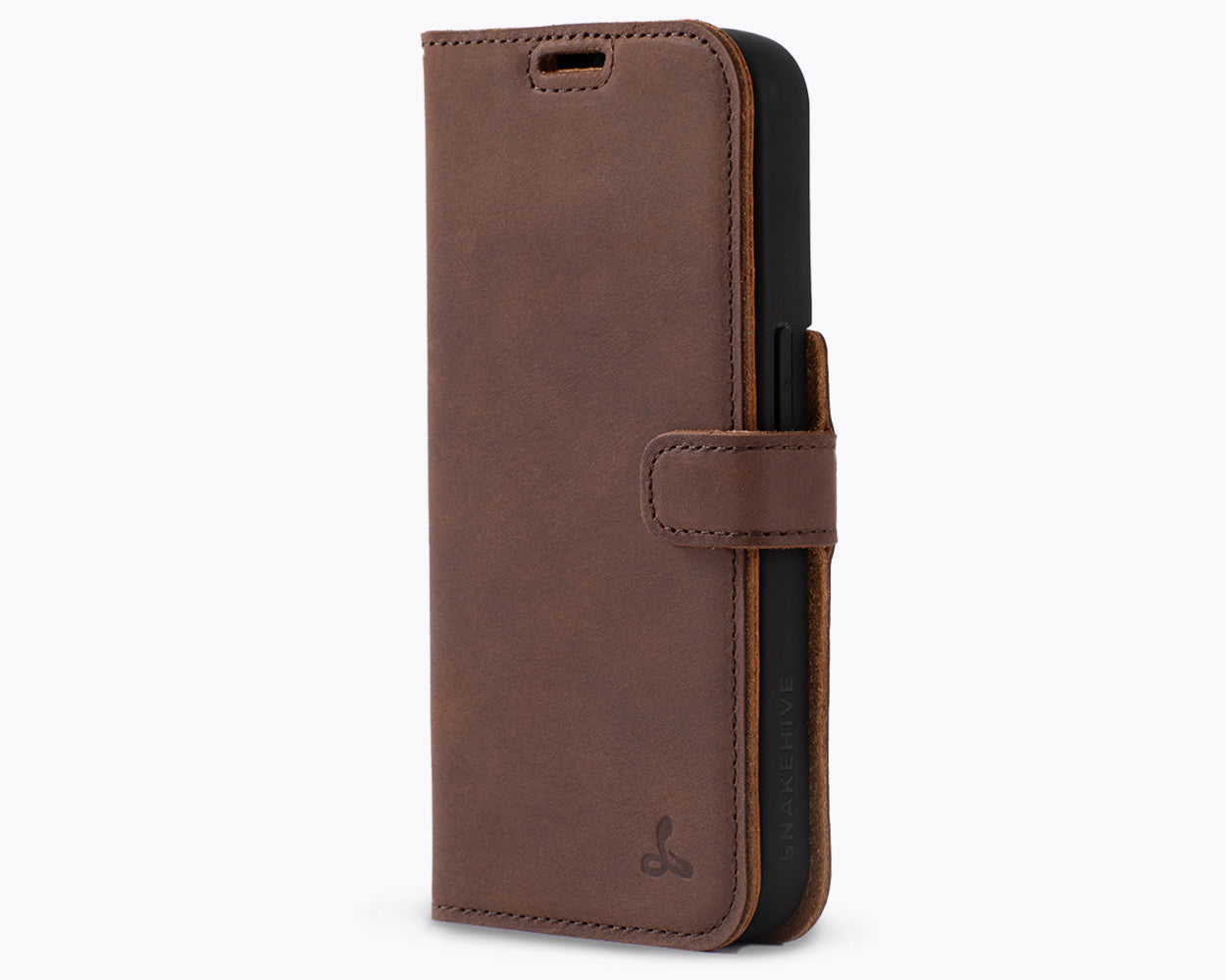 Apple iPhone 15 Pro - Vintage Leather Wallet Phone Case