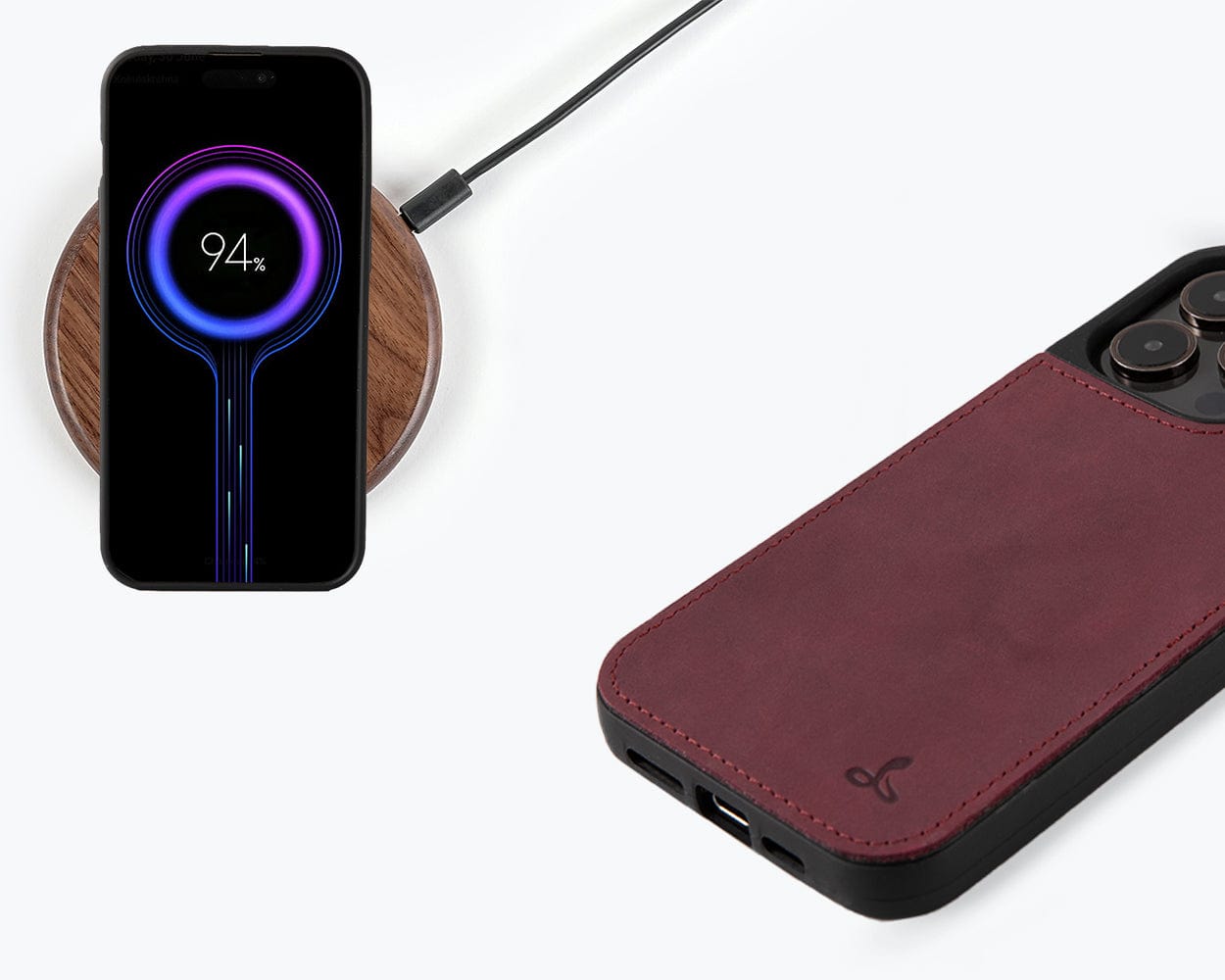 Apple iPhone 15 Pro Max - Vintage Leather Back Case