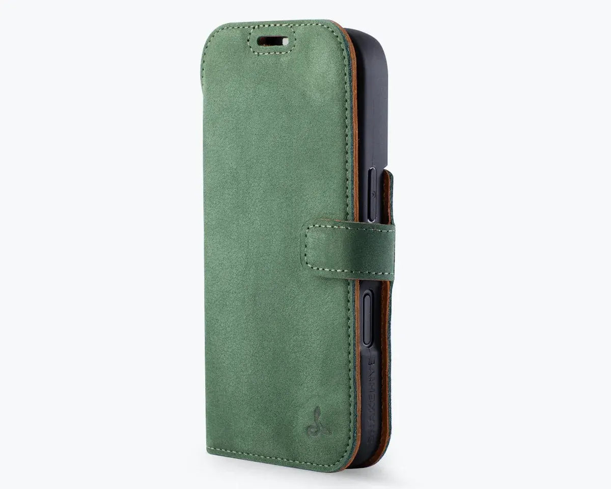 Snakehive Vintage Wallet Apple iPhone 18 Pro - Vintage Leather Wallet Phone Case Vintage Leather Wallet Case for Apple iPhone 18 Pro