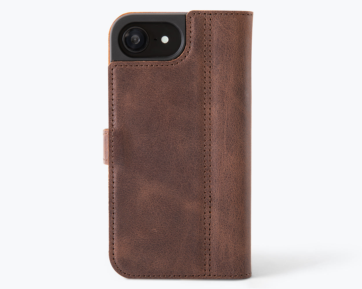 Apple iPhone 16e - Vintage Leather Wallet Phone Case