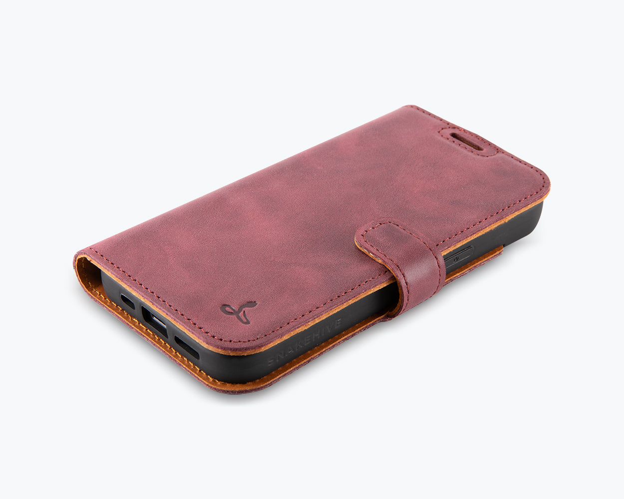Apple iPhone 16e - Vintage Leather Wallet Phone Case