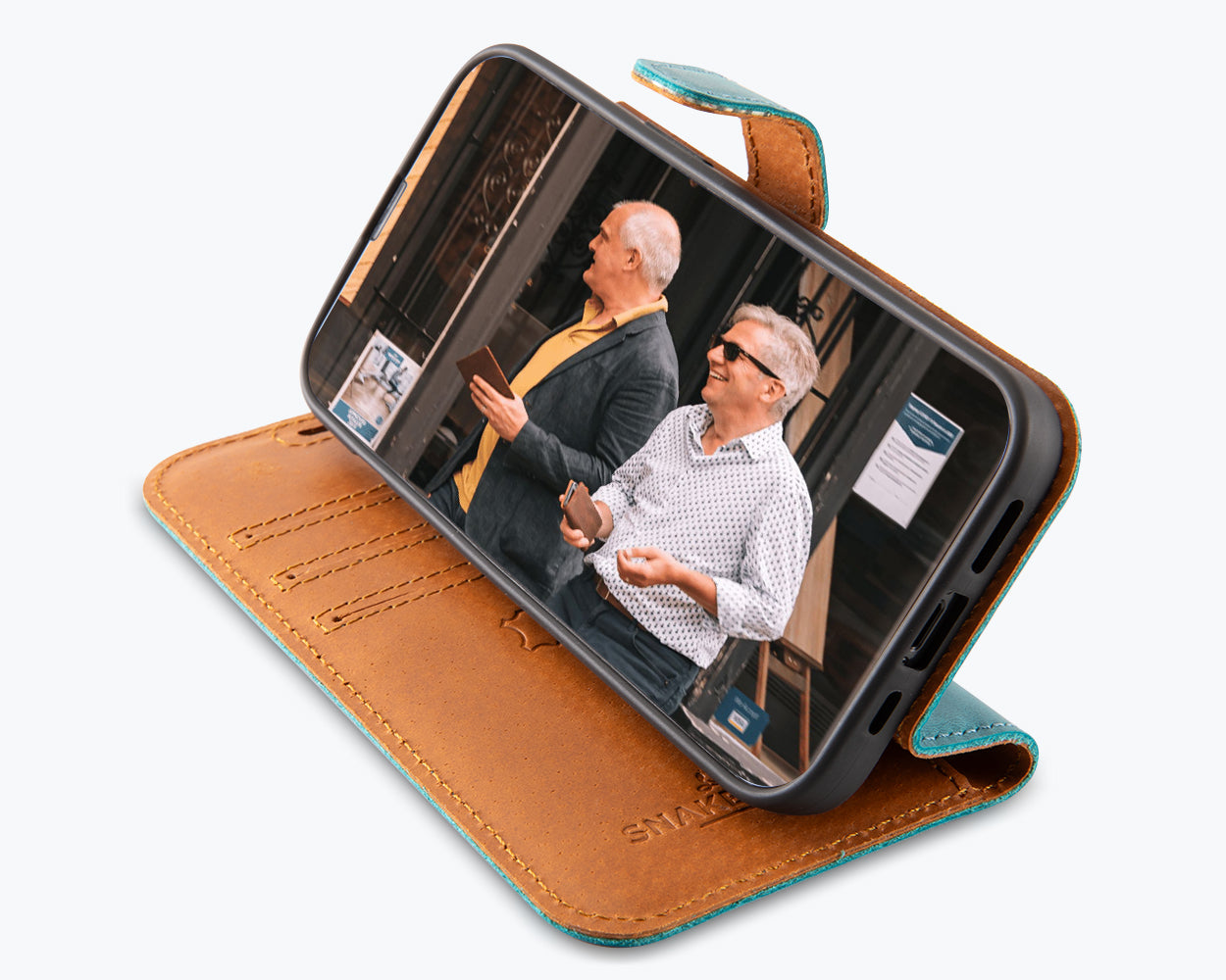 Apple iPhone 16e - Vintage Leather Wallet Phone Case