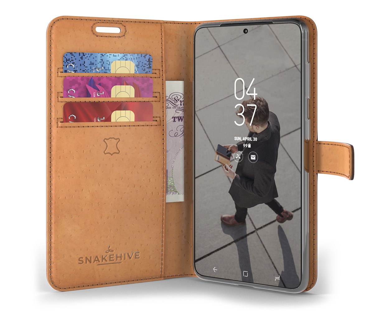 Samsung Galaxy S20 FE - Vintage Leather Wallet Phone Case