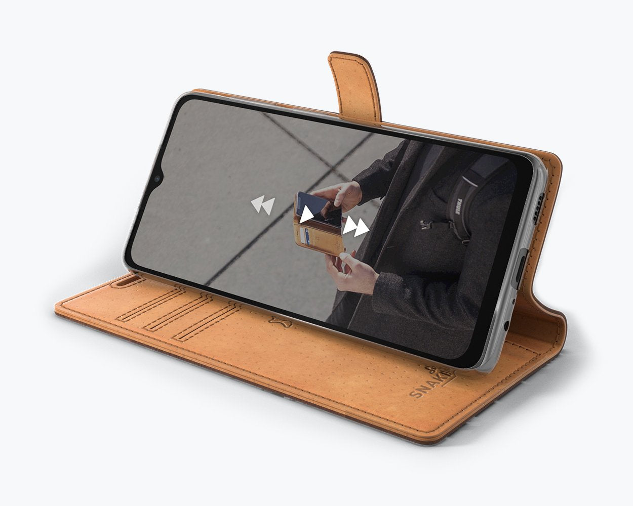 Samsung Galaxy A12 - Vintage Leather Wallet Phone Case