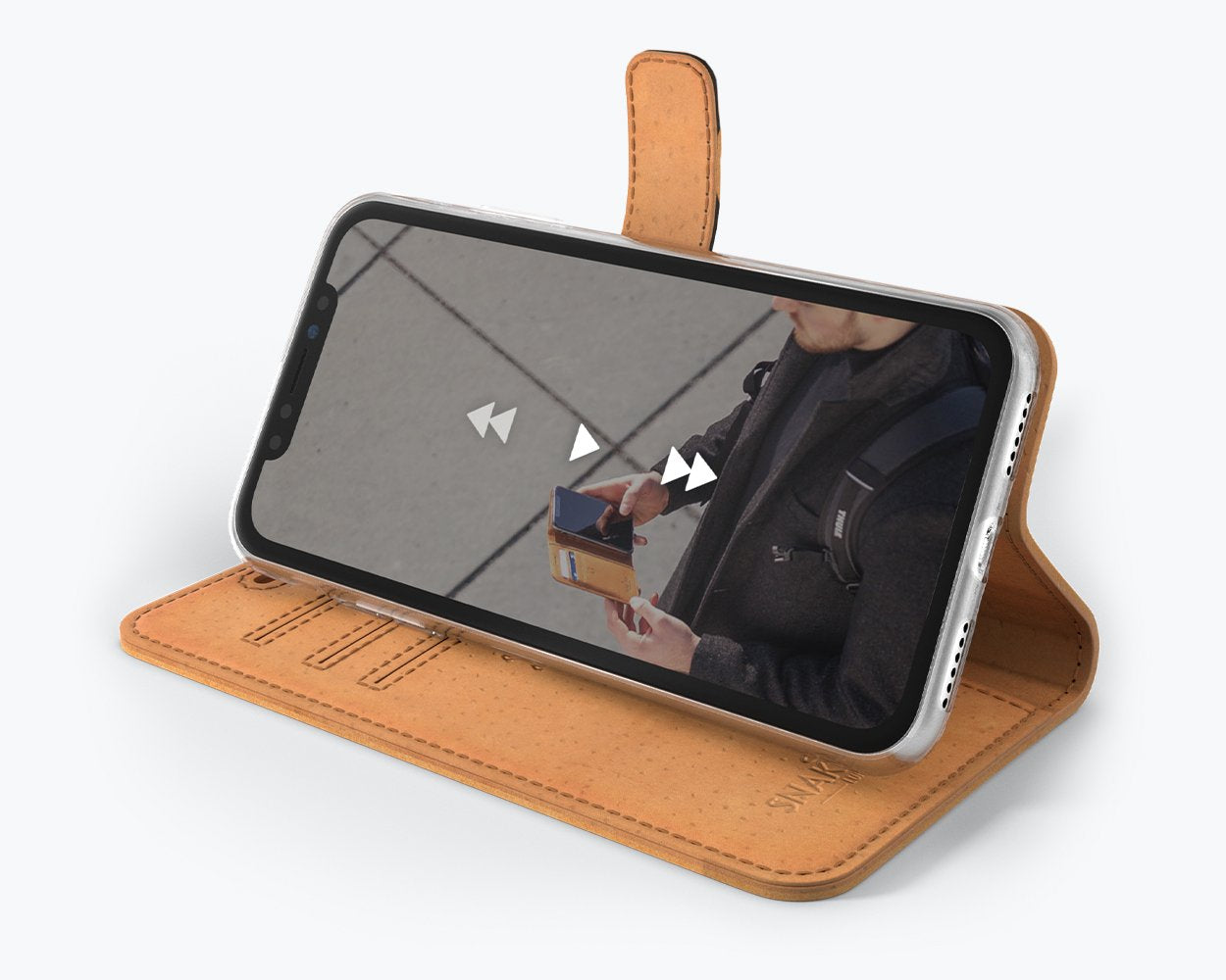 Apple iPhone XS Max - Vintage Leather Wallet Phone Case