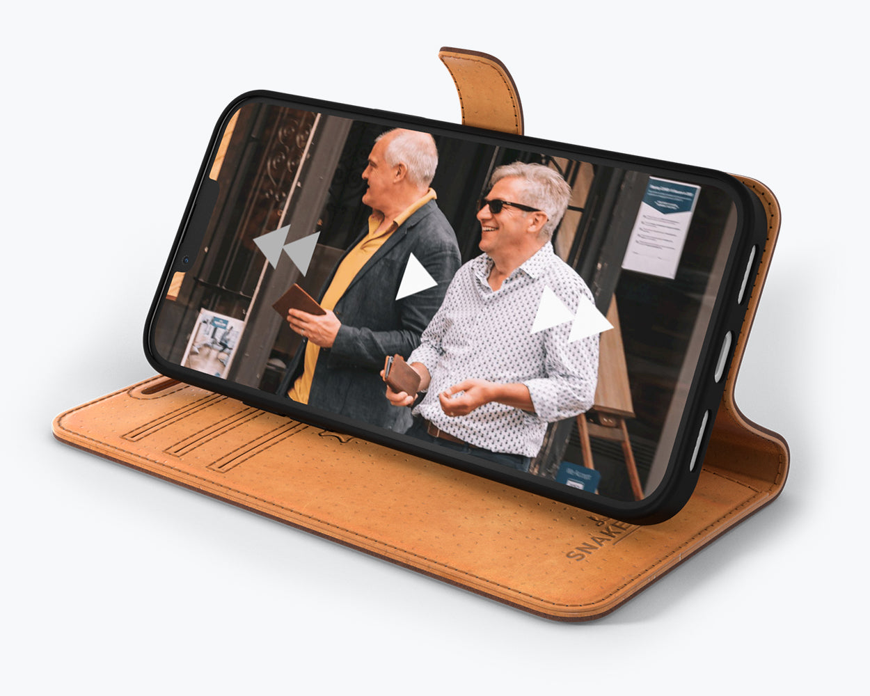 Apple iPhone 14 - Vintage Leather Wallet Phone Case