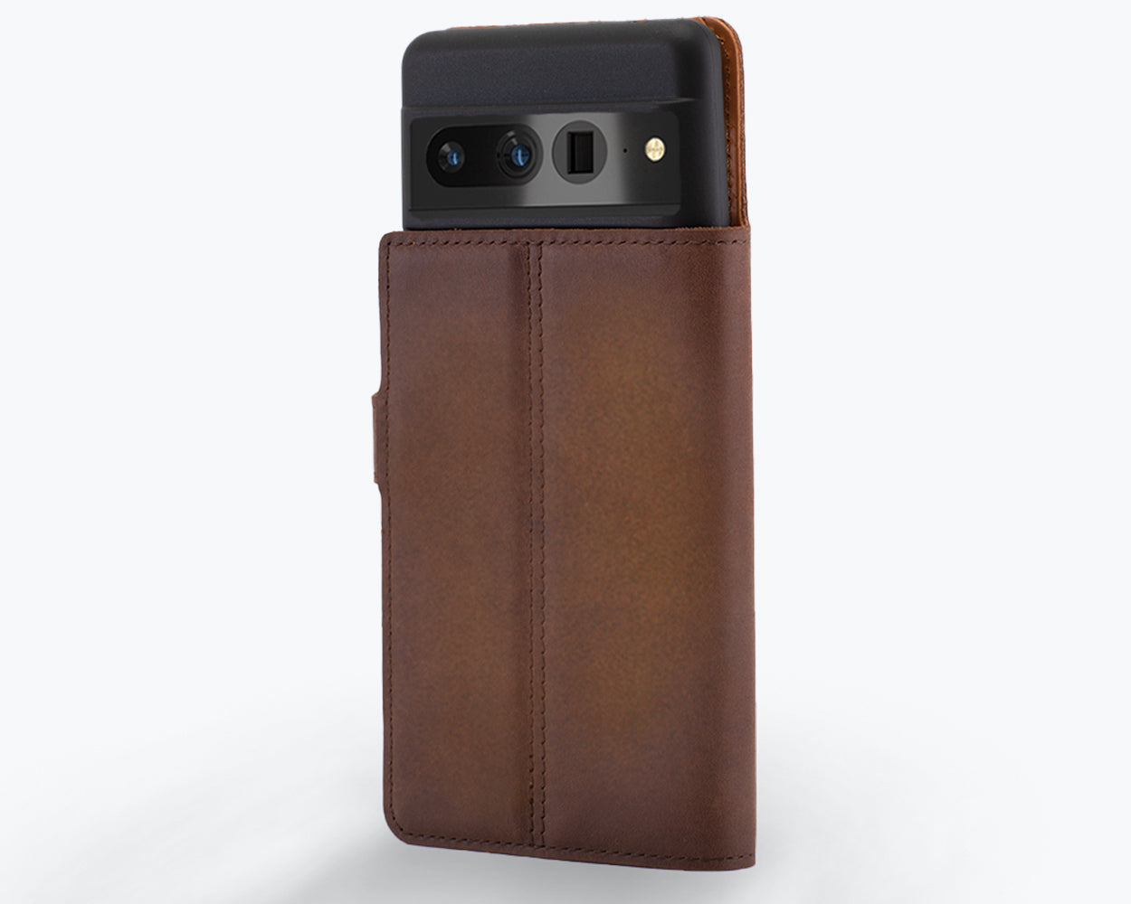 Google Pixel 6 Pro - Vintage Leather Wallet Phone Case