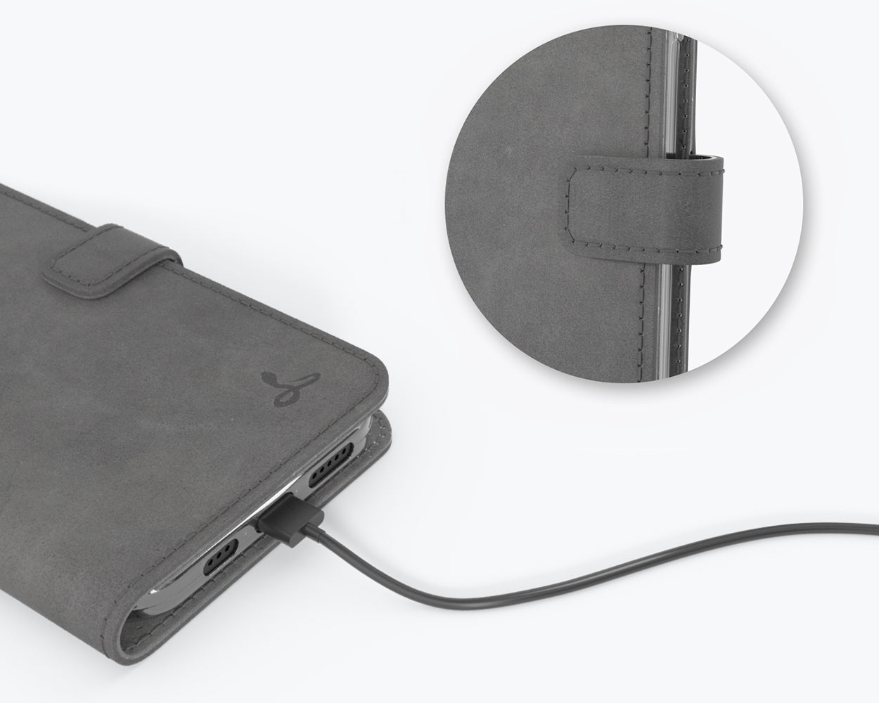 Apple iPhone 12 - Vintage Leather Wallet Phone Case