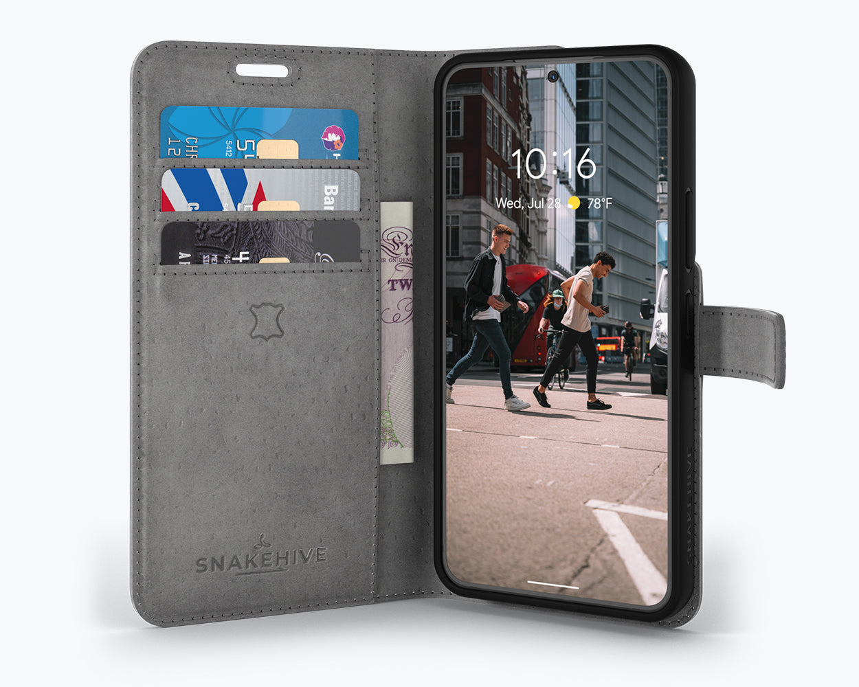 Samsung Galaxy S22 - Vintage Leather Wallet Phone Case