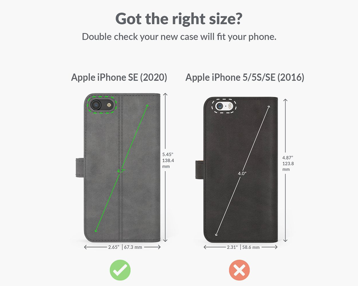 Apple iPhone SE (2020) / SE (2022) - Vintage Leather Wallet Phone Case