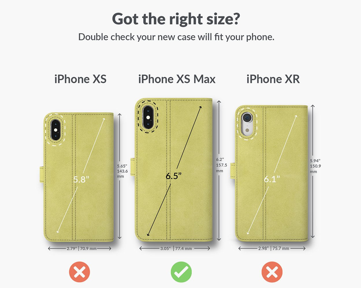 Apple iPhone XS Max - Vintage Leather Wallet Phone Case