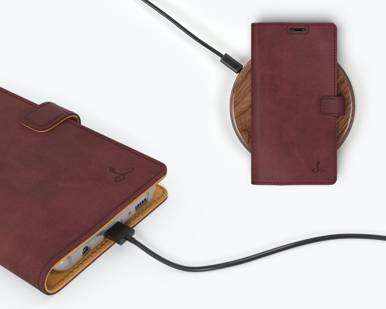 Samsung Galaxy S8 - Vintage Leather Wallet Phone Case