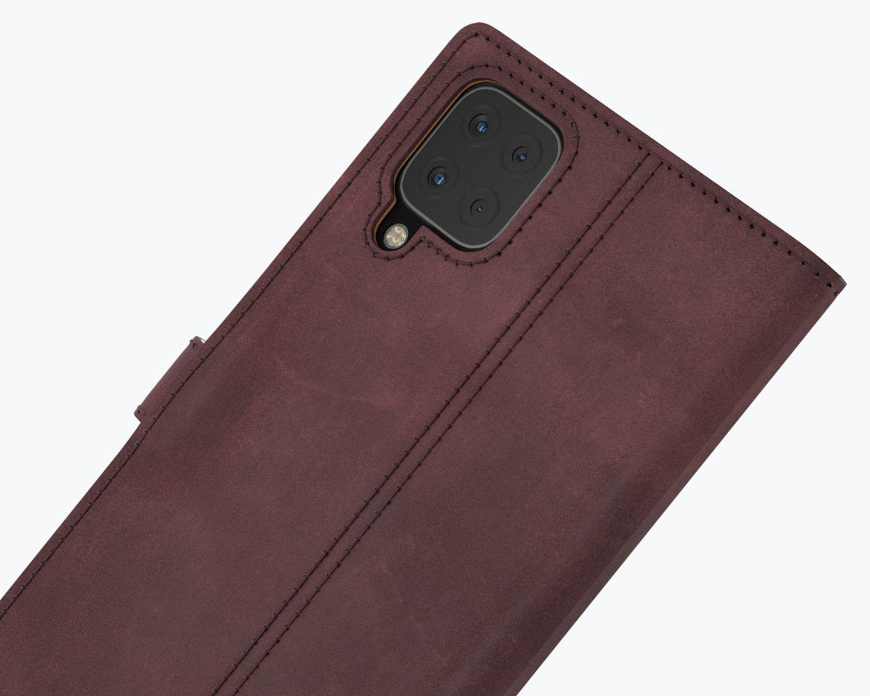 Samsung Galaxy A12 - Vintage Leather Wallet Phone Case