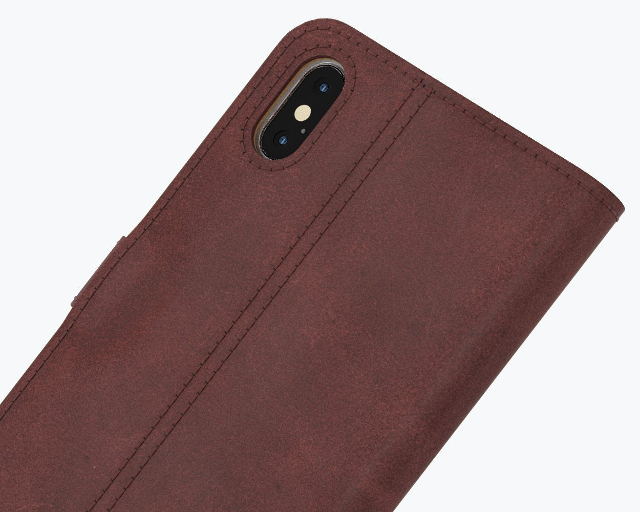 Apple iPhone XS Max - Vintage Leather Wallet Phone Case