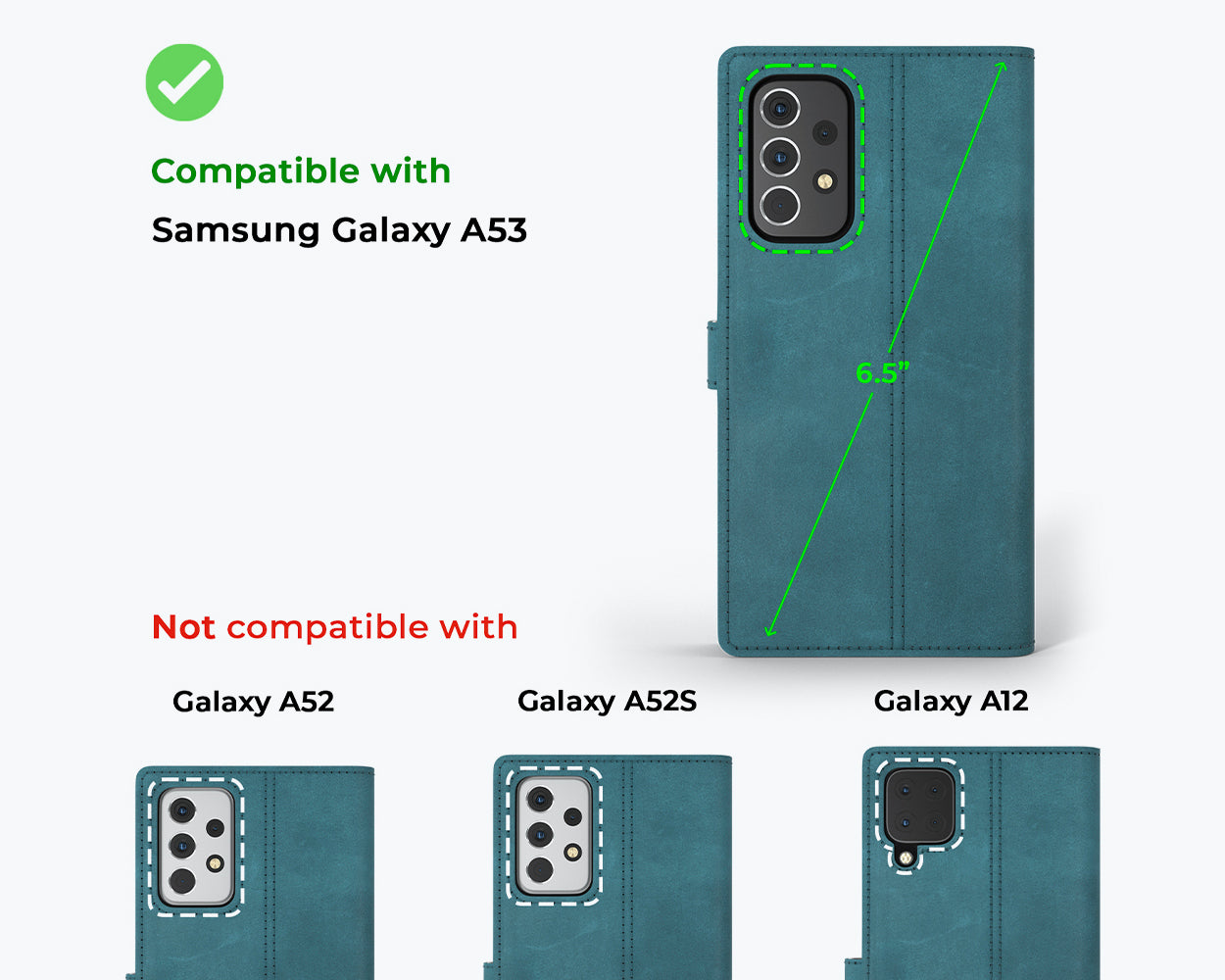 Samsung Galaxy A53 - Vintage Leather Wallet Phone Case