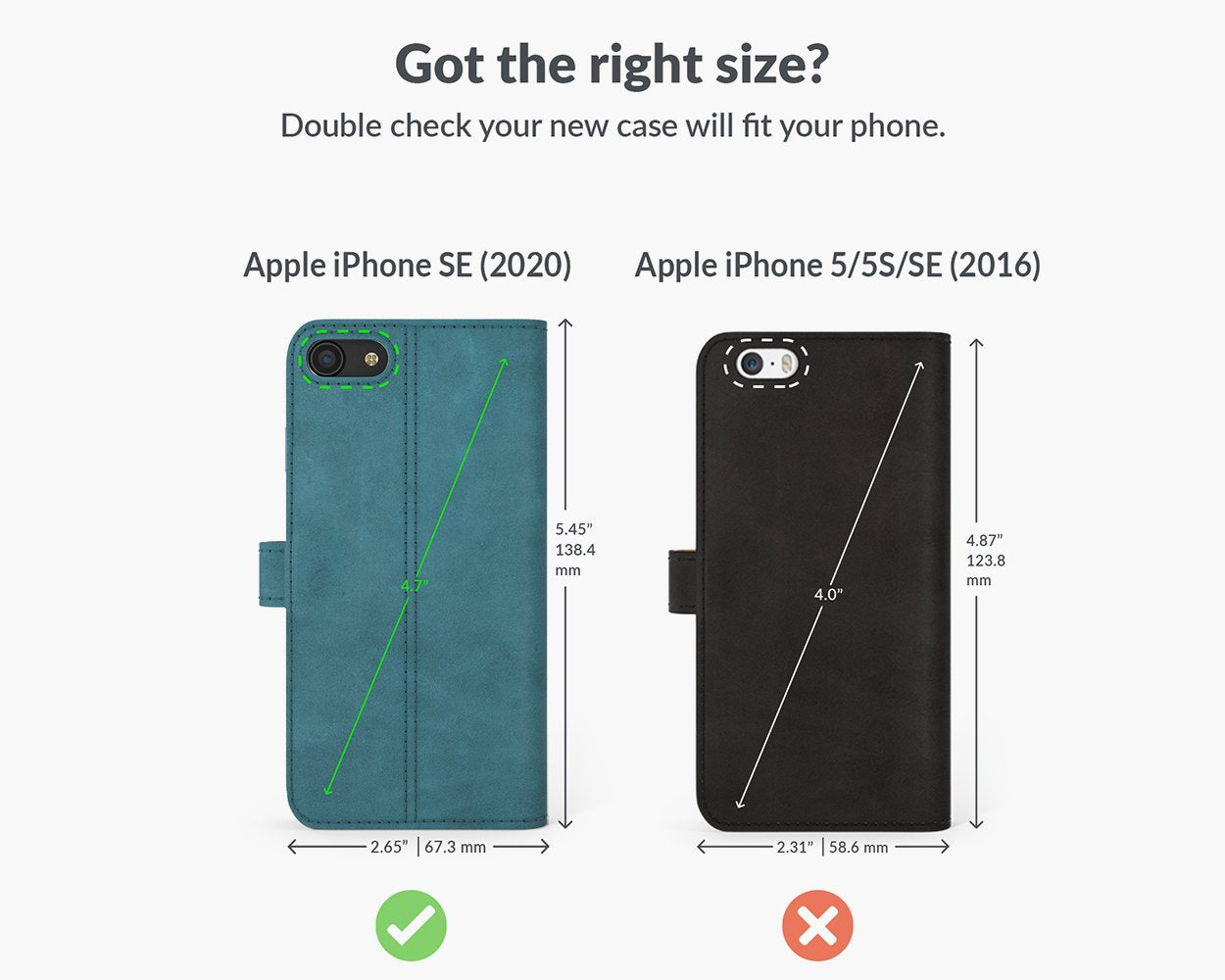 Apple iPhone SE (2020) / SE (2022) - Vintage Leather Wallet Phone Case