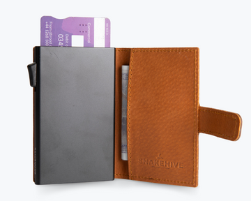 Vintage Leather Smart RFID Wallet | Snakehive