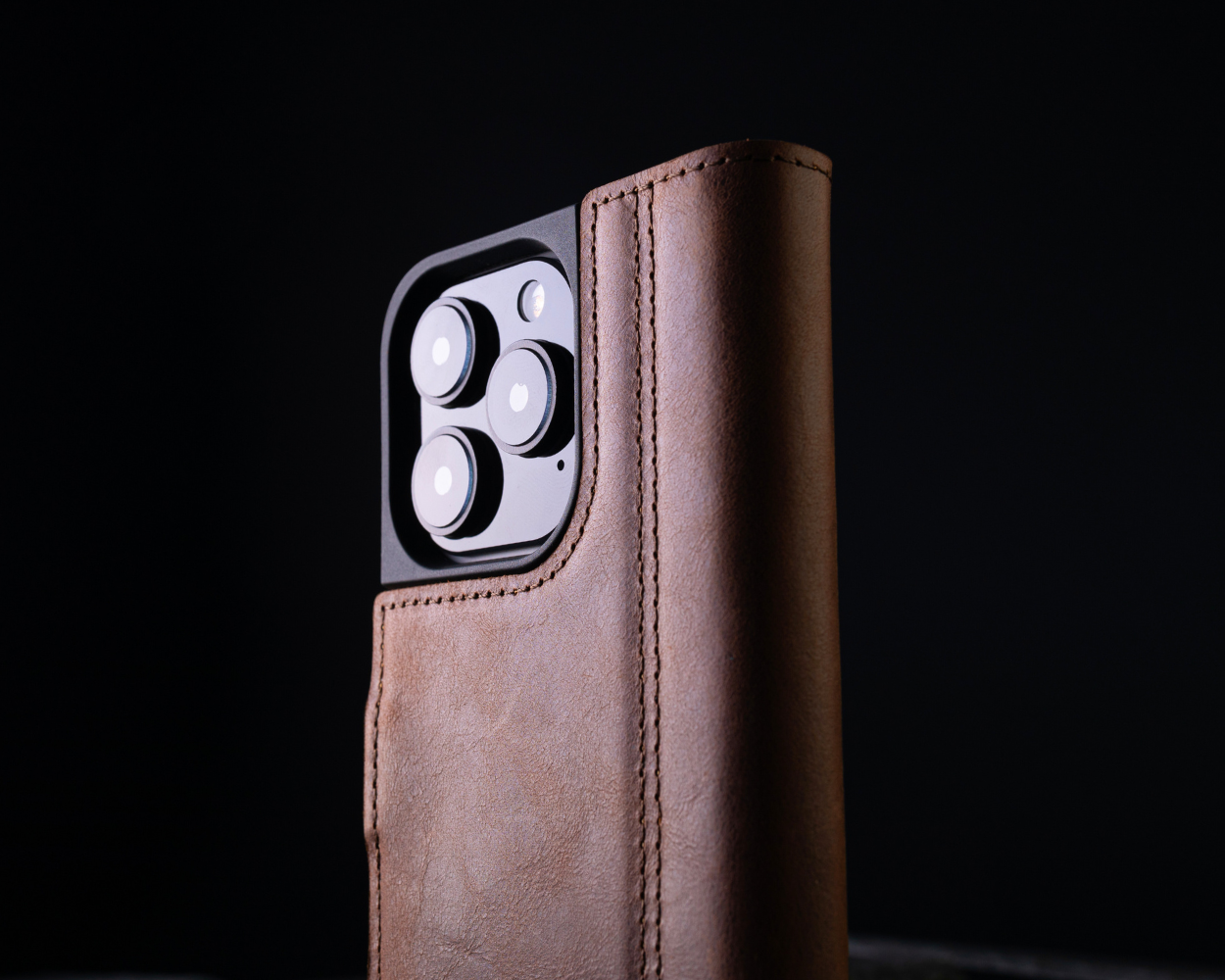 Apple iPhone 16 Pro - Vintage Leather Wallet Phone Case