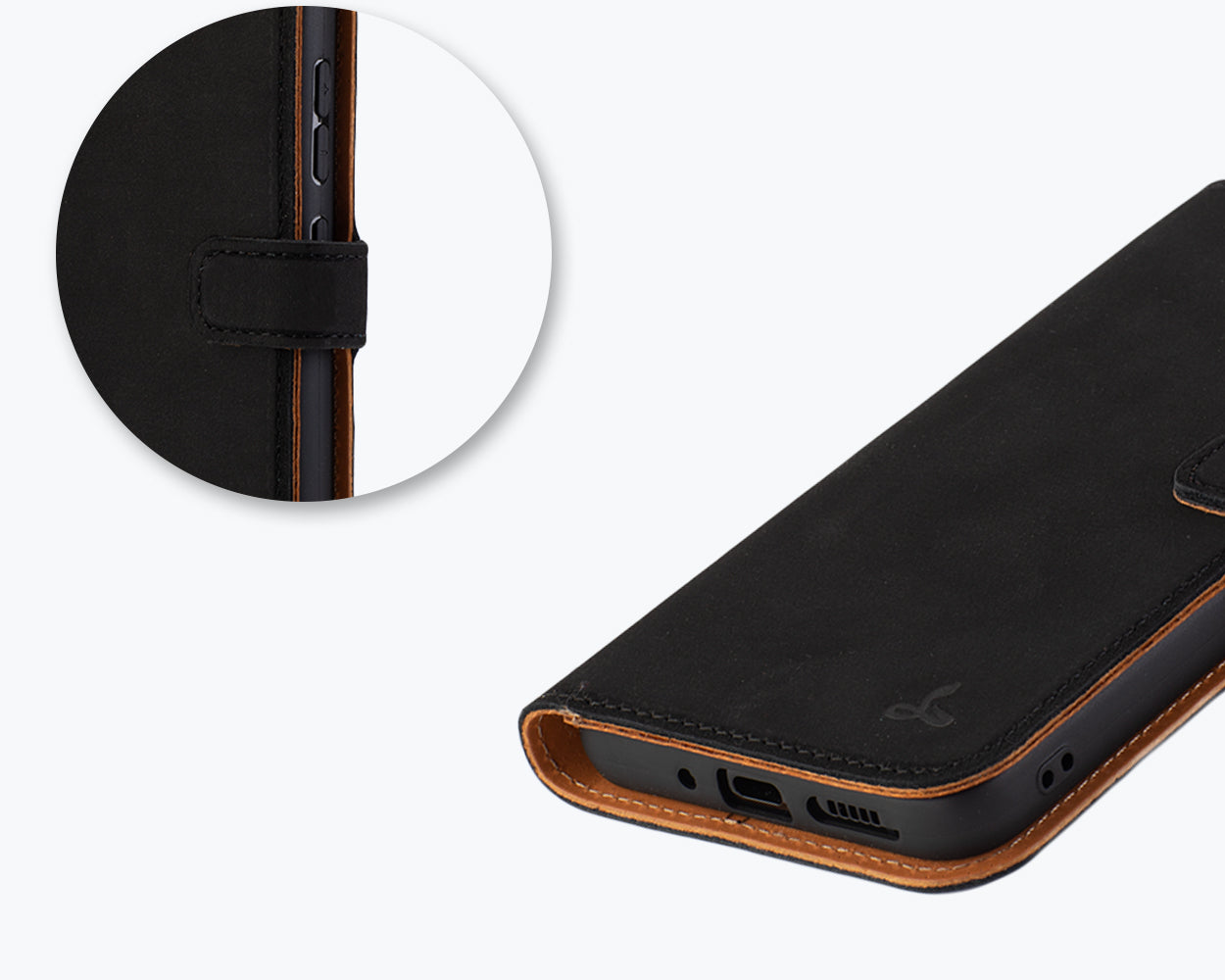 Samsung Galaxy A35 - Vintage Leather Wallet Phone Case