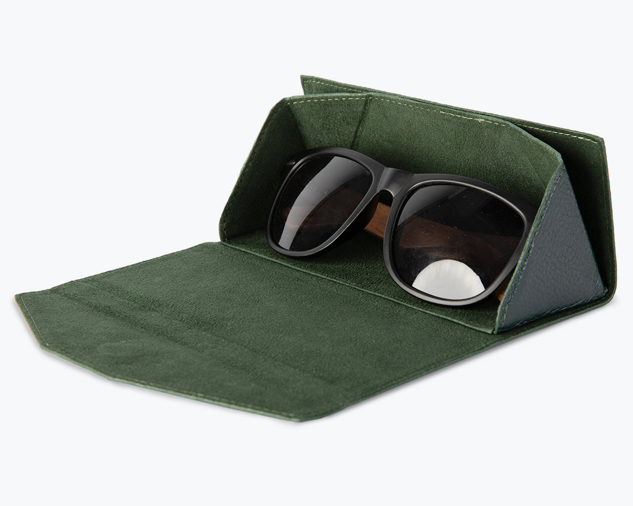 Metro Foldable Leather Glasses Case