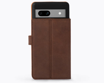 Custodia a portafoglio per Google Pixel 7A, slot per carte, chiusura magnetica, tasca con cerniera, Cover per Google Pixel 7A-Nero