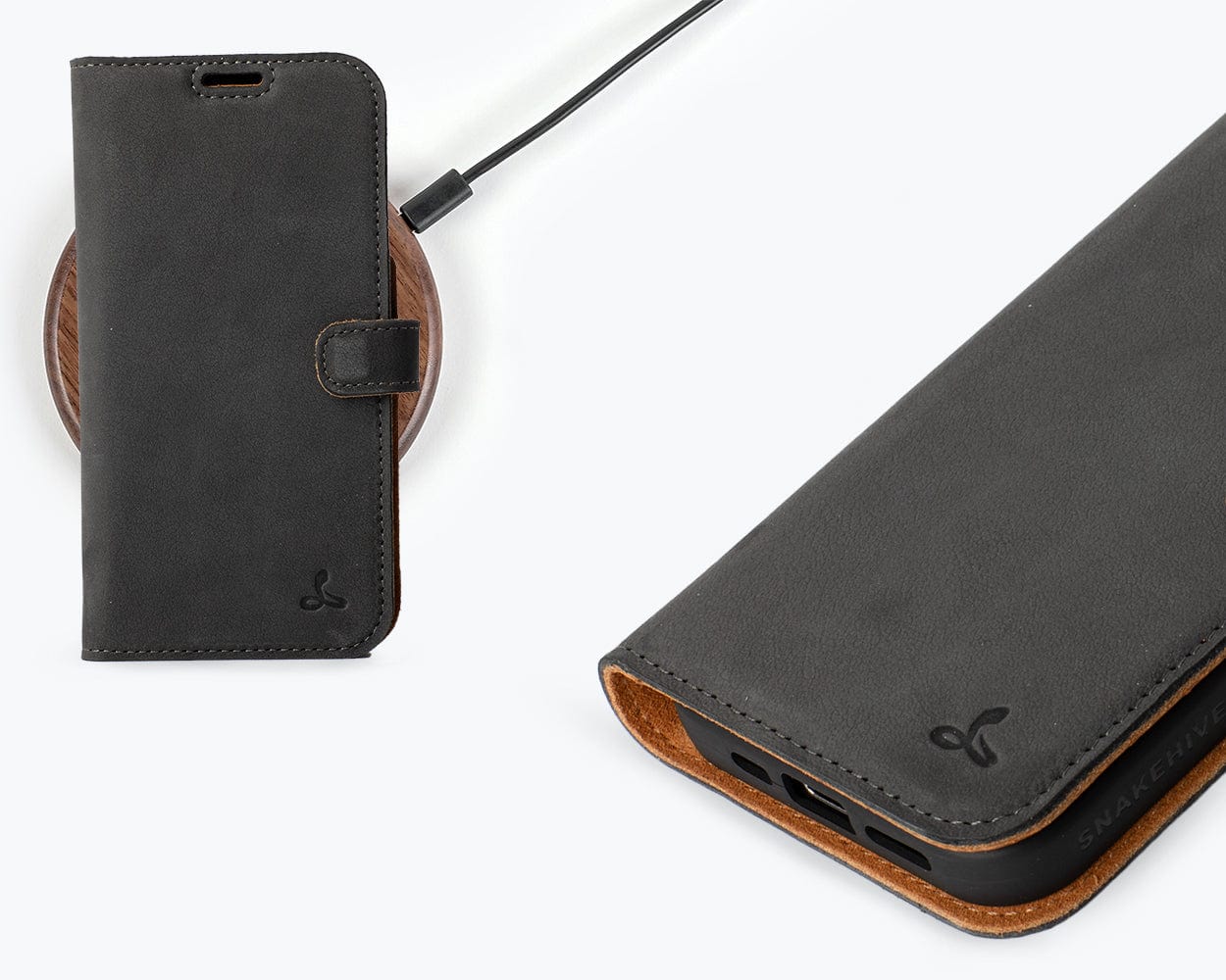 Apple iPhone 15 Pro Max - Vintage Leather Wallet Phone Case