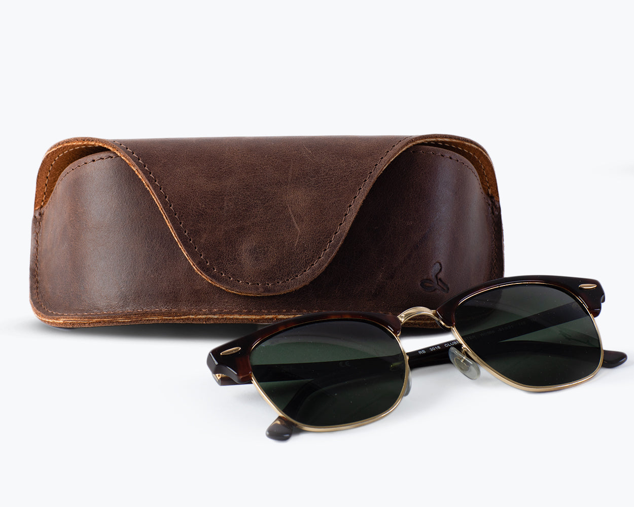 Vintage Leather Glasses Case