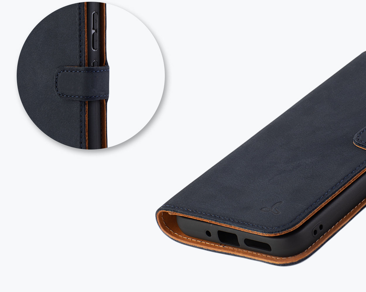 Samsung Galaxy A55 - Vintage Leather Wallet Phone Case
