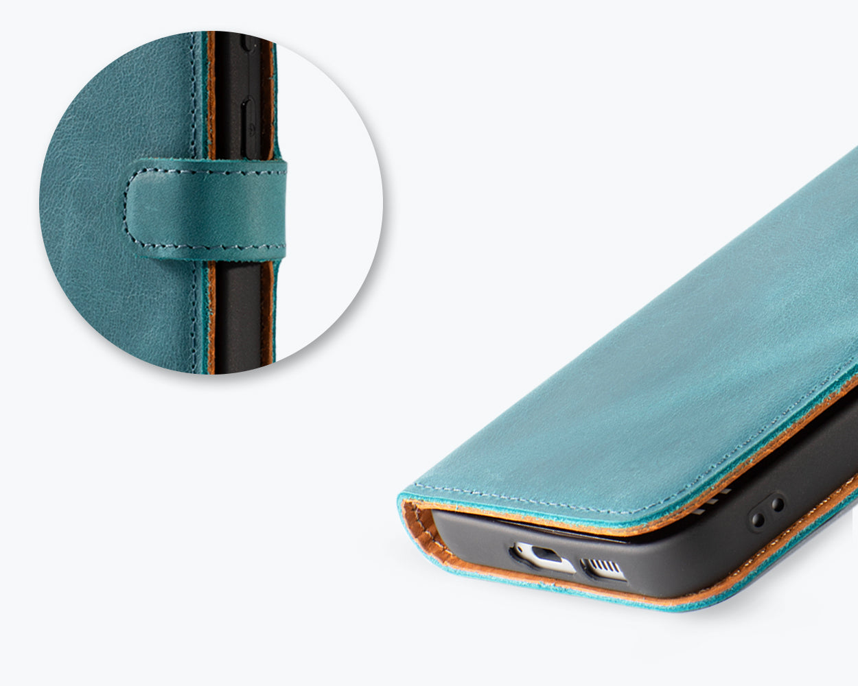 Samsung Galaxy S24 FE - Vintage Leather Wallet Phone Case