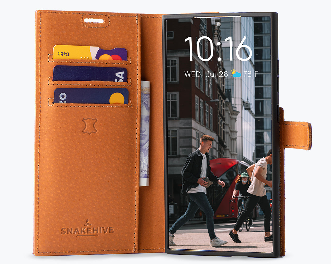 Samsung Galaxy S24 Ultra - Vintage Leather Wallet