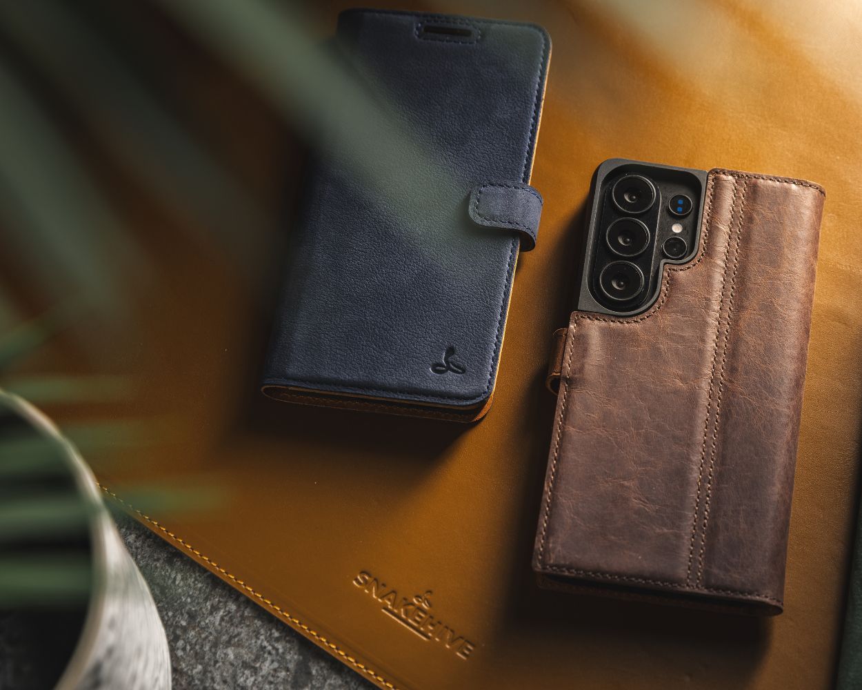 Samsung Galaxy S26 Plus - Vintage Leather Wallet Phone Case