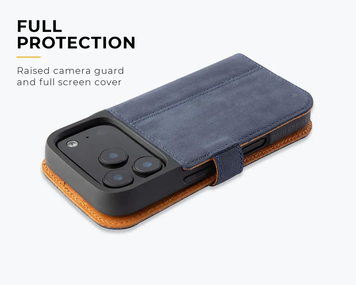 Snakehive Vintage Wallet Apple iPhone 18 Pro - Vintage Leather Wallet Phone Case Vintage Leather Wallet Case for Apple iPhone 18 Pro