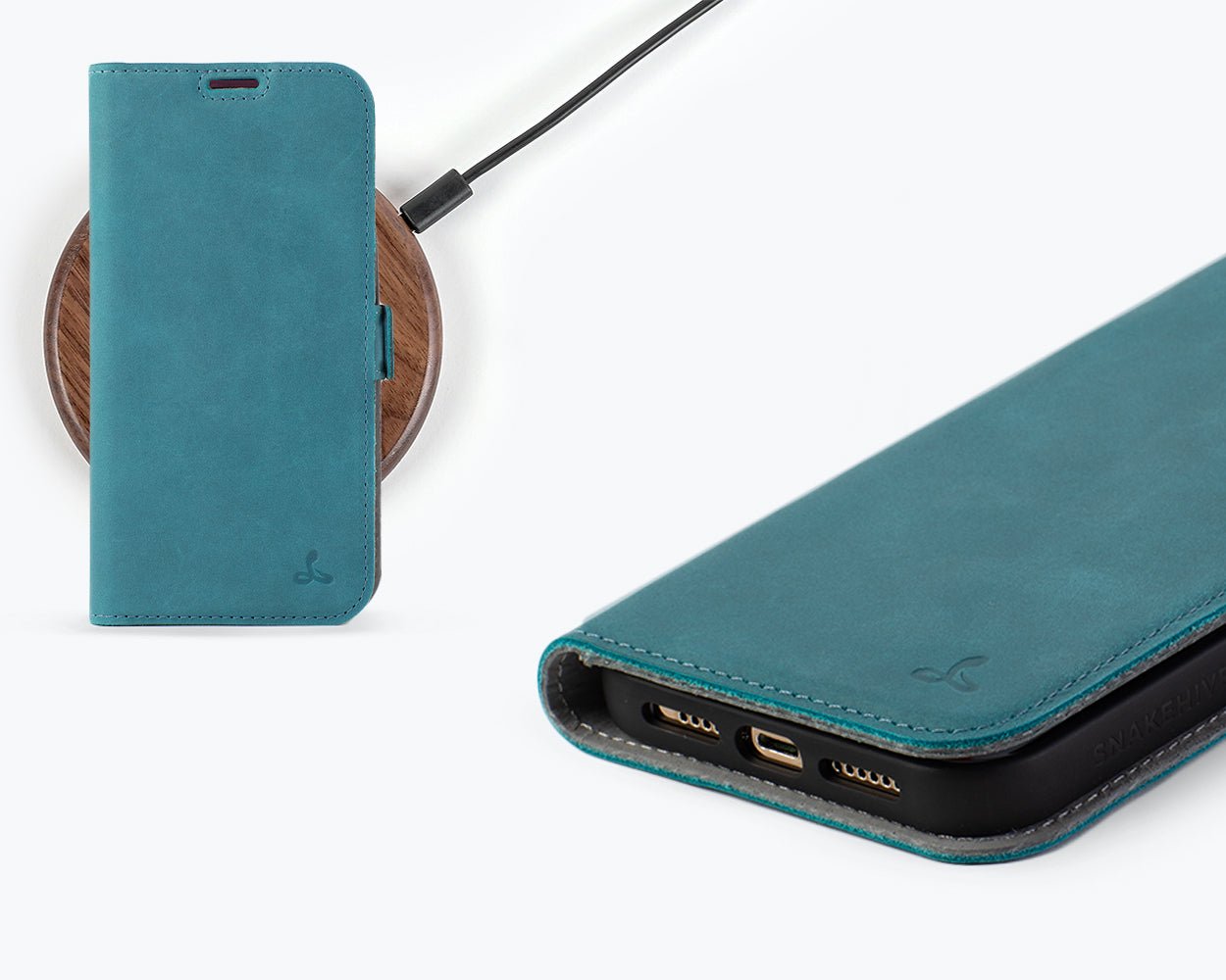 Apple iPhone 14 Pro Max - Vintage Leather Wallet Phone Case (Side Clasp)