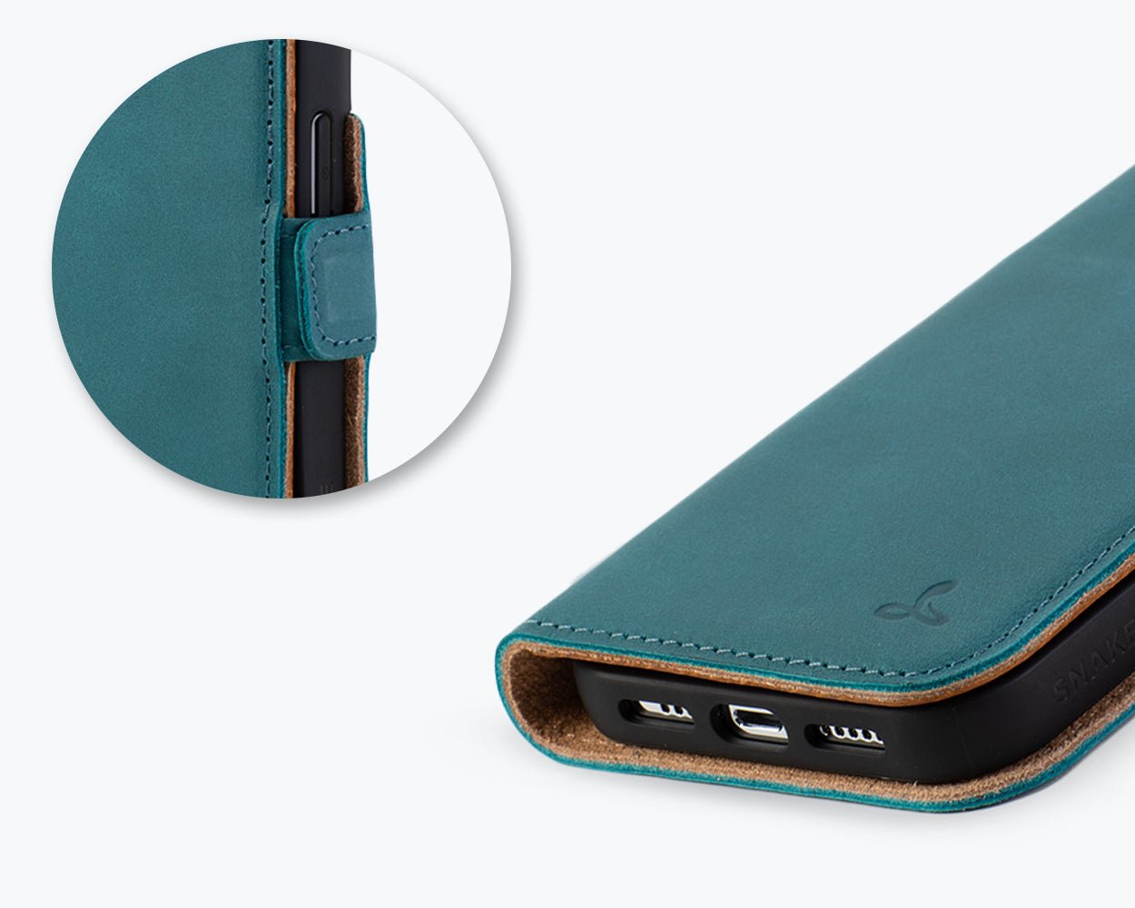 Apple iPhone 14 Pro - Vintage Leather Wallet Phone Case (Side Clasp)