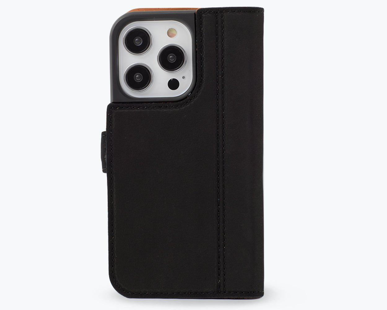 Apple iPhone 14 Pro - Vintage Leather Wallet Phone Case (Side Clasp)