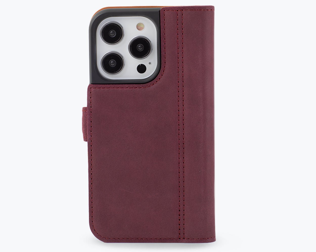 Apple iPhone 14 Pro - Vintage Leather Wallet (Side Clasp)