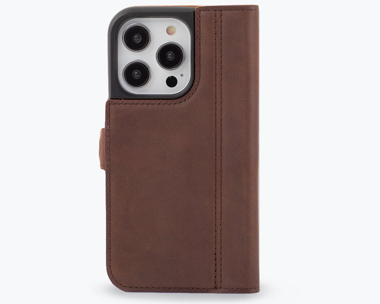 Apple iPhone 14 Pro - Vintage Leather Wallet Phone Case (Side Clasp)
